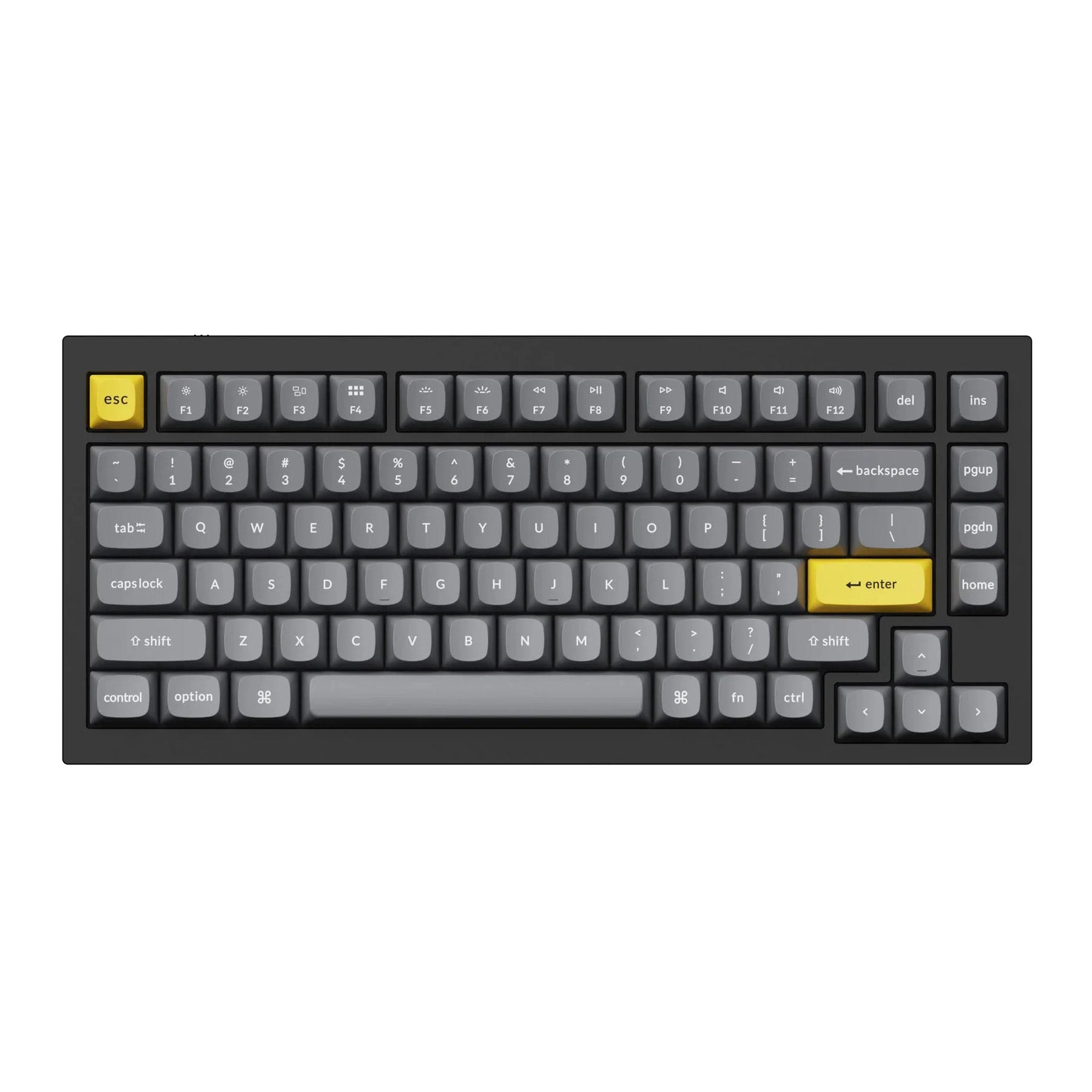 Keychron Doubleshot PBT Keycaps - Dark Grey – Control Shift Escape
