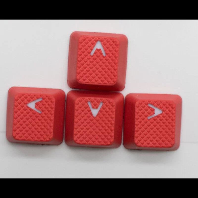 Tai-Hao 8 Key Rubber Gaming Backlit Keycaps - Red