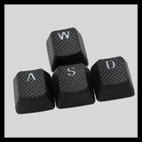 Tai-Hao 8 Key Rubber Gaming Back-lit Keycaps - Black